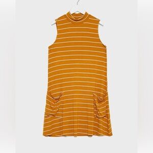 American Eagle Kids sleeveless a line mock neck dress pockets NWT size 14